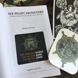 Literature: Book We Fight Monsters, PAPERBACK Signed Copy with Stickers 2nd Edition